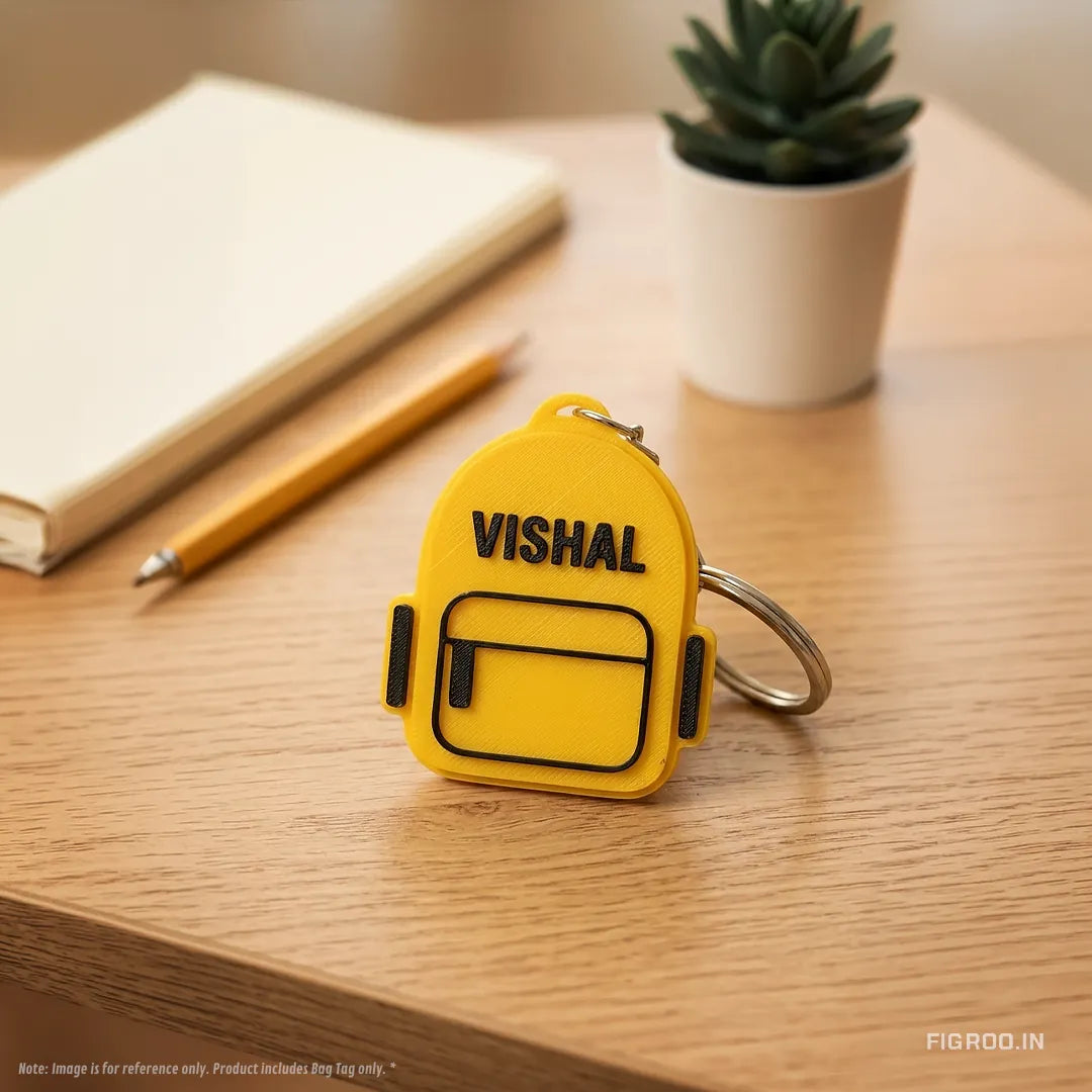 Personalized Backpack Bag Tag & Custom Name Keychain | 3D Printed Luggage Tag | FIGROO™ FIGROO™