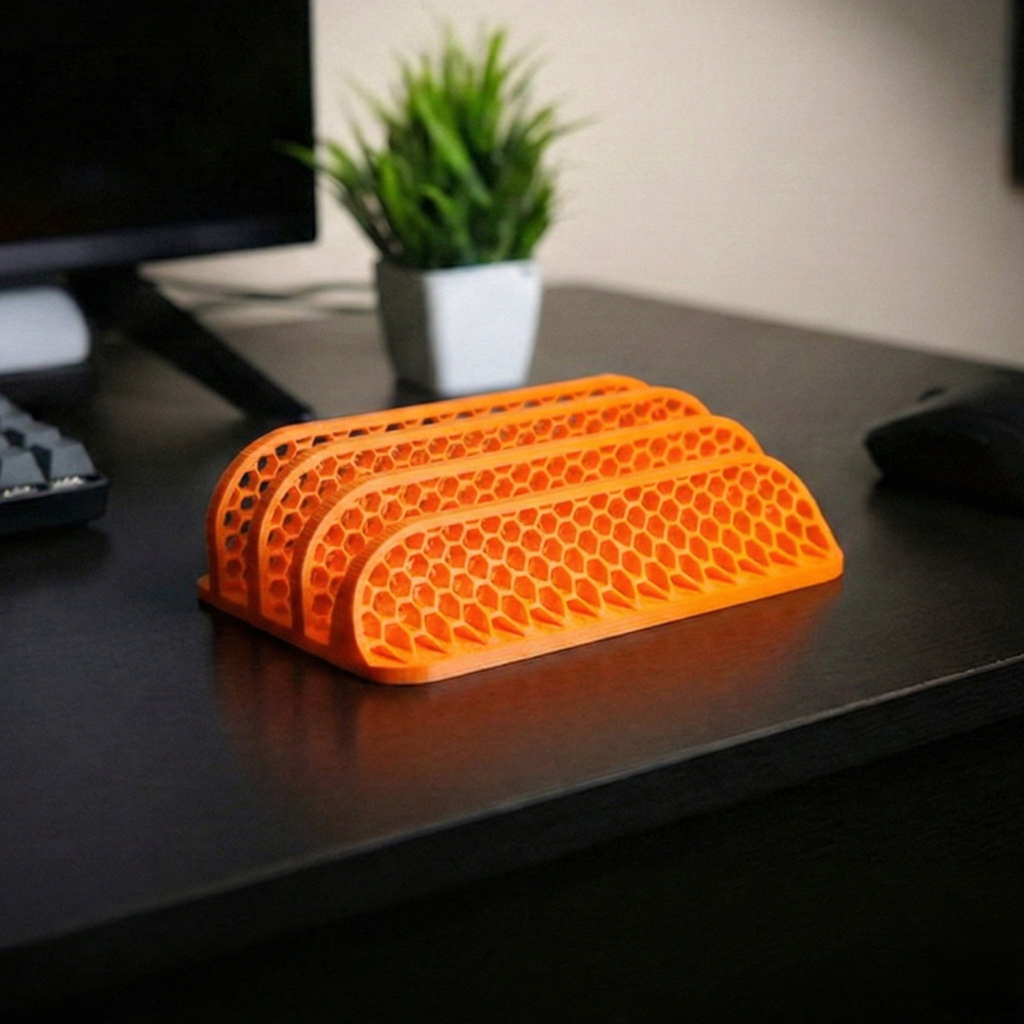 Modern Honeycomb Multi-Device Stand