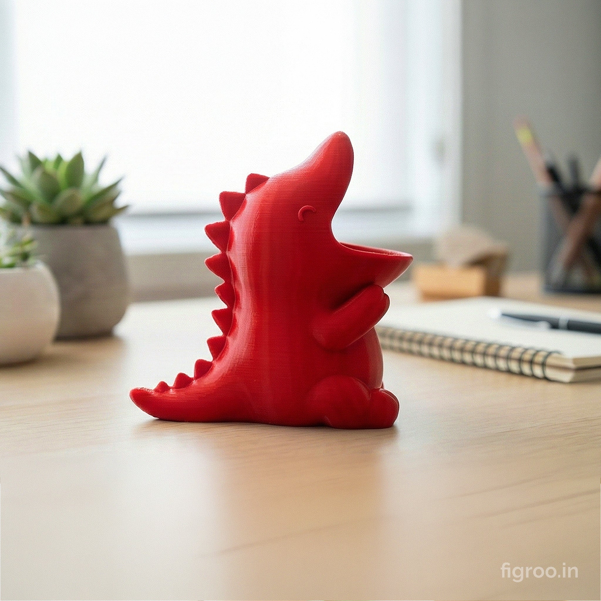 Cute 3D Dinosaur Pen Holder & Desk Organizer | FIGROO | Cool Desk Accessories