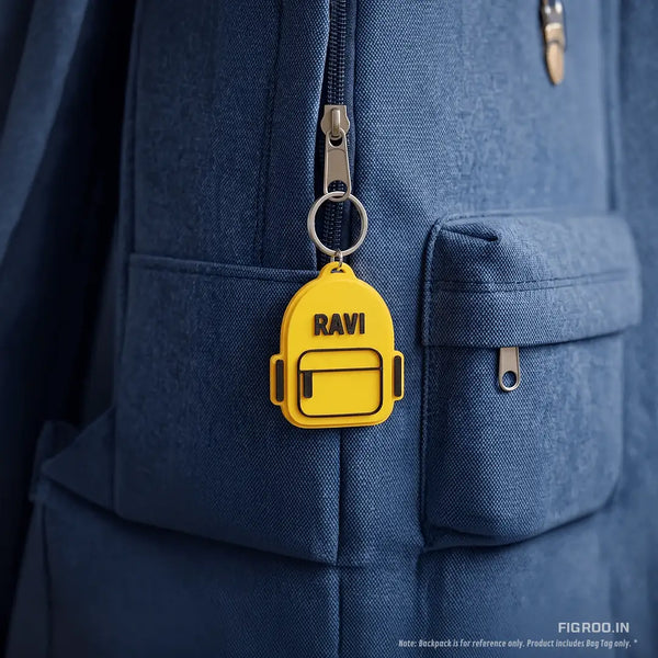 Personalized Backpack Bag Tag & Custom Name Keychain | 3D Printed Luggage Tag | FIGROO™ FIGROO™