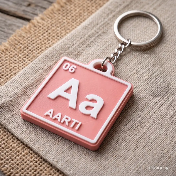 Personalized Periodic Table Keychain | Custom Name, Letters & Number | FIGROO™