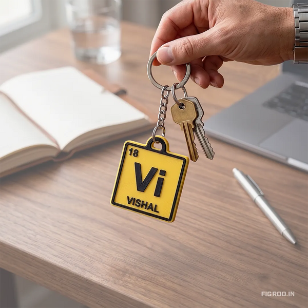 Personalized Periodic Table Keychain | Custom Name, Letters & Number | FIGROO™
