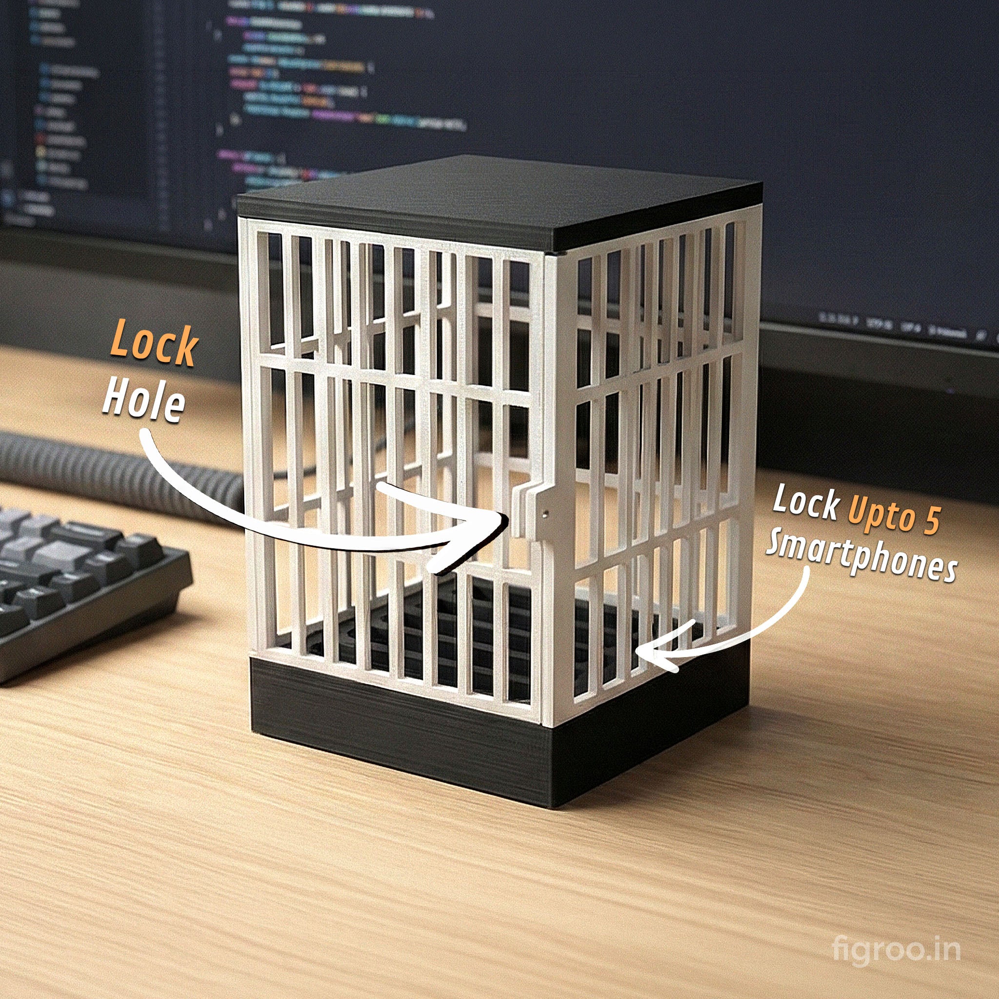 3D Printed Phone Jail & Locker for Digital Detox | FIGROO