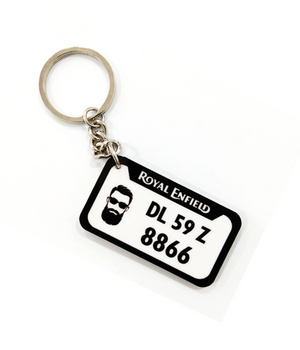 Custom Bike Number Plate Keychain | Personalized | Figroo