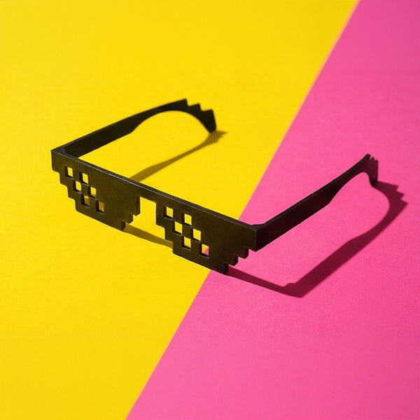 Pixel Style Thug Life Glasses (See-Through)