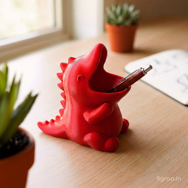 Cute 3D Dinosaur Pen Holder & Desk Organizer | FIGROO | Cool Desk Accessories