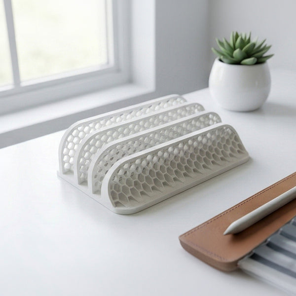 Modern Honeycomb Multi-Device Stand