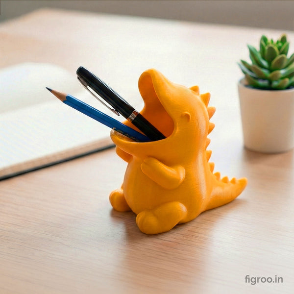 Cute 3D Dinosaur Pen Holder & Desk Organizer | FIGROO | Cool Desk Accessories